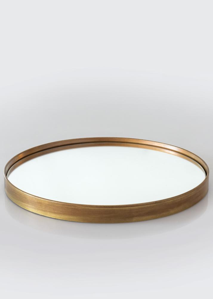 House Doctor Spiegel House Doctor Reflektion Antik Messing 30 cm Ø