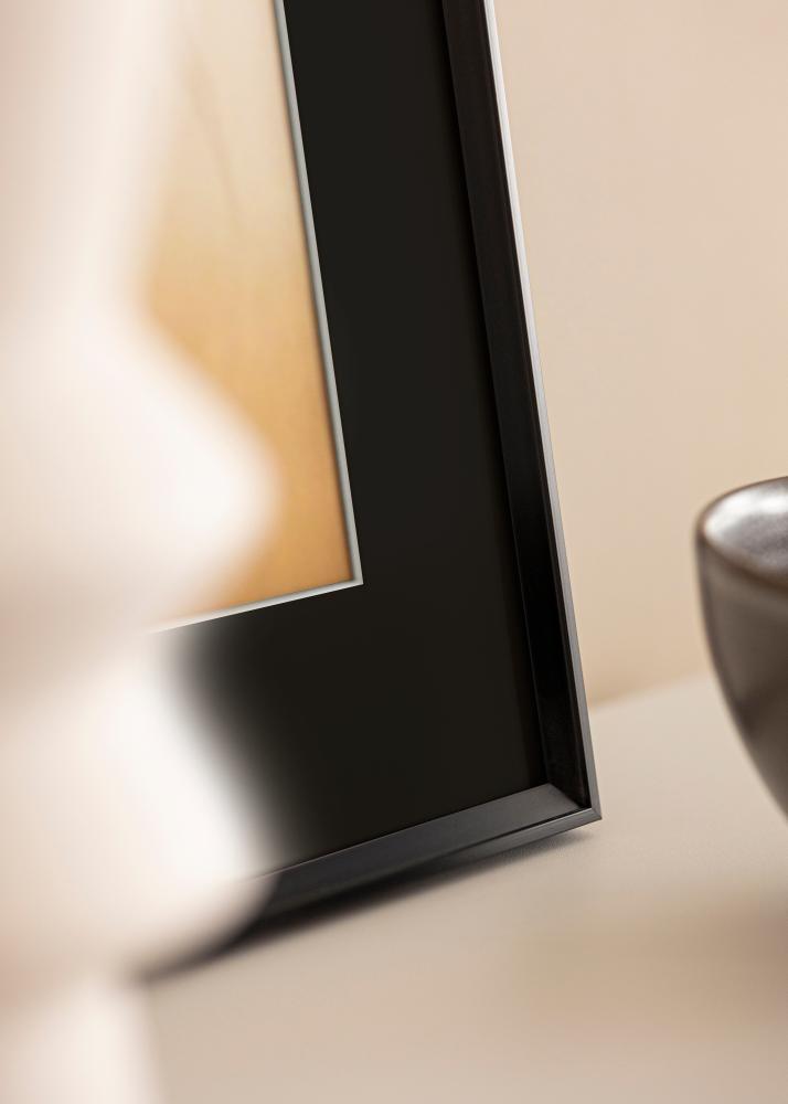 Ram med passepartou Rahmen Desire Schwarz 40x50 cm - Passepartout Schwarz 27x35 cm