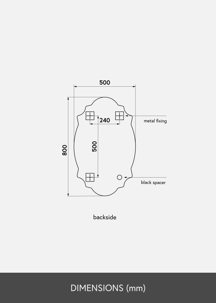 KAILA KAILA Spiegel Chique 50x80 cm
