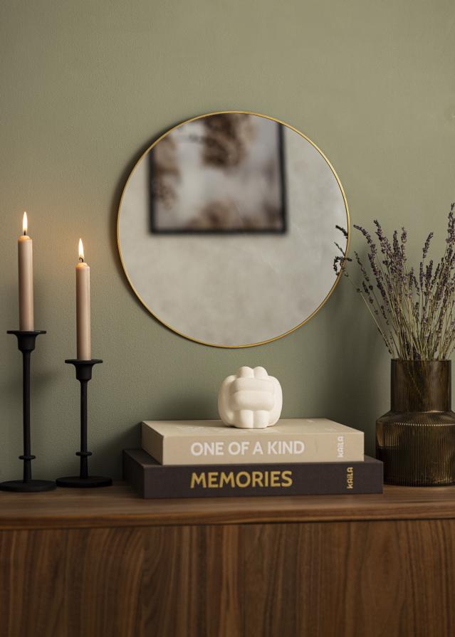 KAILA KAILA Round Mirror - Thin Brass 40 cm Ø