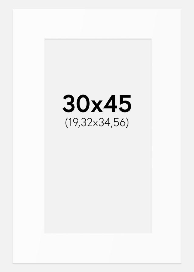 Artlink Passepartout Weiß Standard (weißer Kern) 30x45 cm (19,32x34,56)