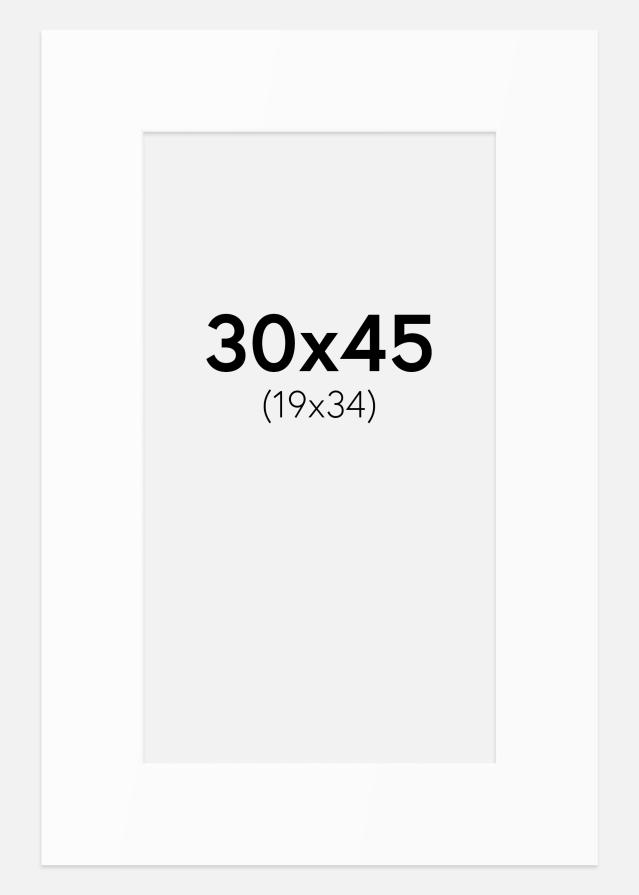 Artlink Passepartout Weiß Standard (weißer Kern) 30x45 cm (19x34)