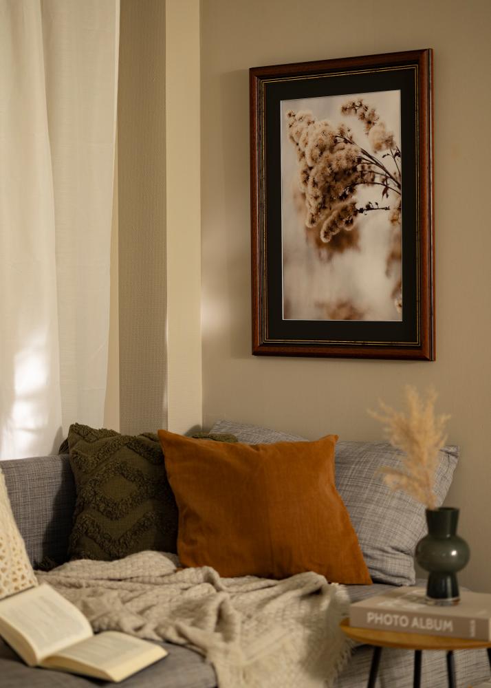 Ram med passepartou Rahmen Old Retro 40x50 cm - Passepartout Schwarz 30x40 cm