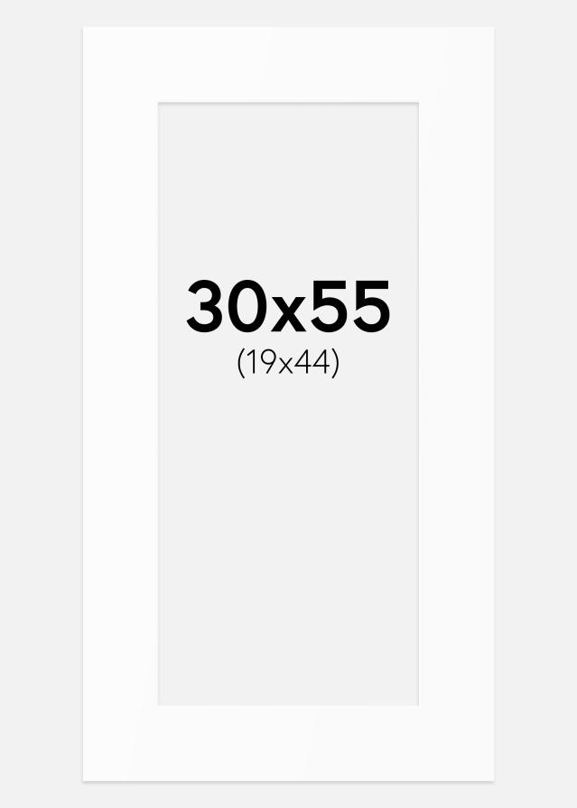 Artlink Passepartout Weiß Standard (weißer Kern) 30x55 cm (19x44)