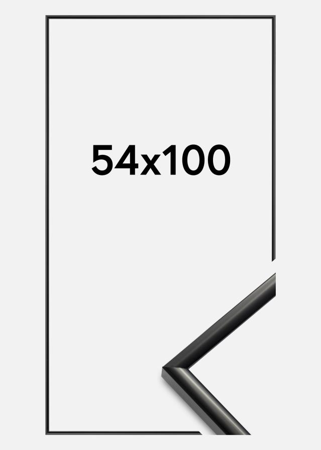 BGA Rahmen New Lifestyle Acrylglas Schwarz 54x100 cm