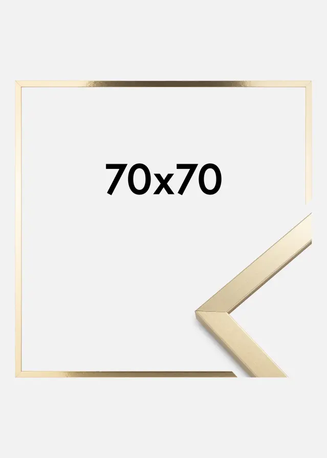 Artlink Rahmen Trendy Acrylglas Gold 70x70 cm