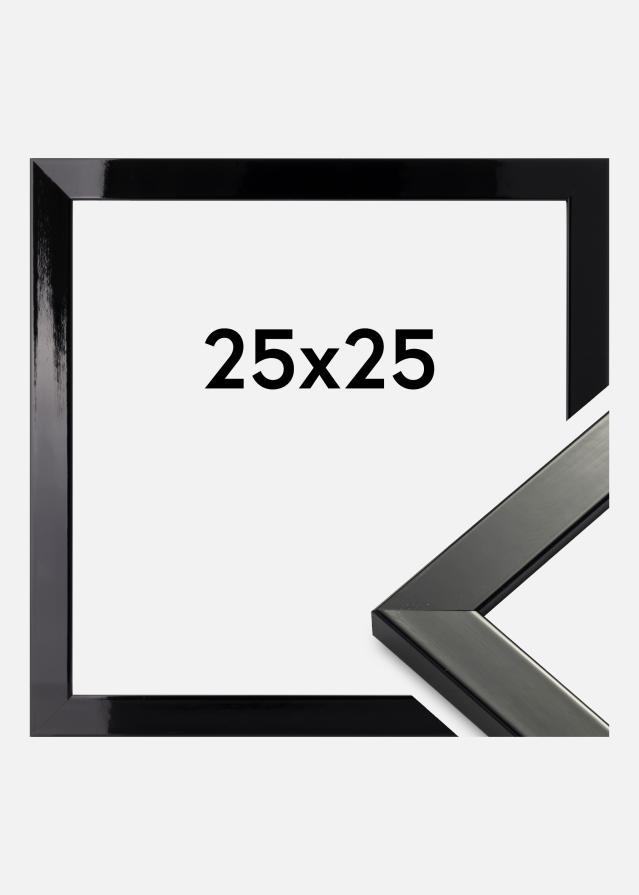 Galleri 1 Rahmen Uppsala Acrylglas Schwarz Hochglänzend 25x25 cm
