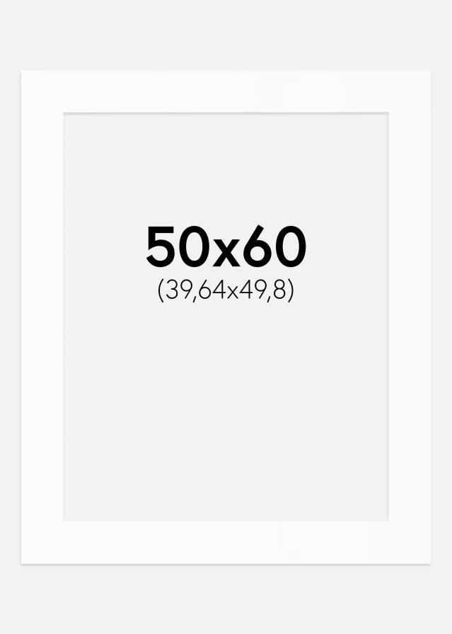 Artlink Passepartout Weiß Standard (weißer Kern) 50x60 cm (39,64x49,8)