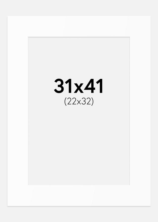 Artlink Passepartout Weiß Standard (weißer Kern) 31x41 cm (22x32)