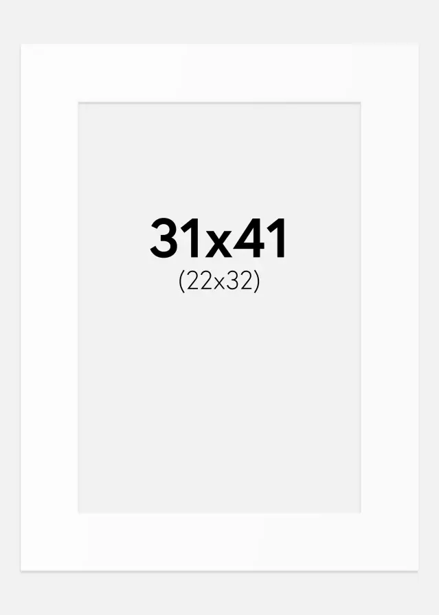 Artlink Passepartout Weiß Standard (weißer Kern) 31x41 cm (22x32)