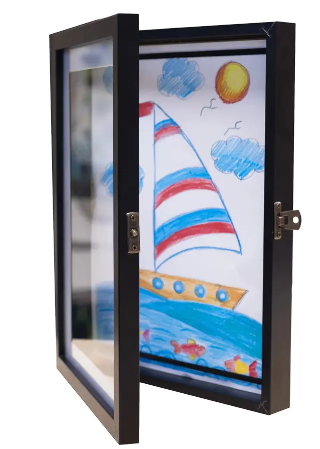 Estancia Bilderrahmen Kinderzeichnungen Newbie Acrylglas Schwarz A4