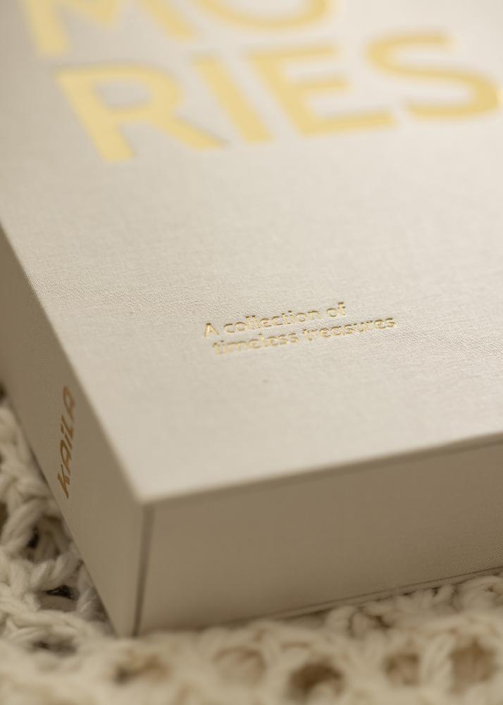 KAILA KAILA MEMORIES Warm Grey XL - Coffee Table Photo Album - 60 Bilder i 10x15 cm