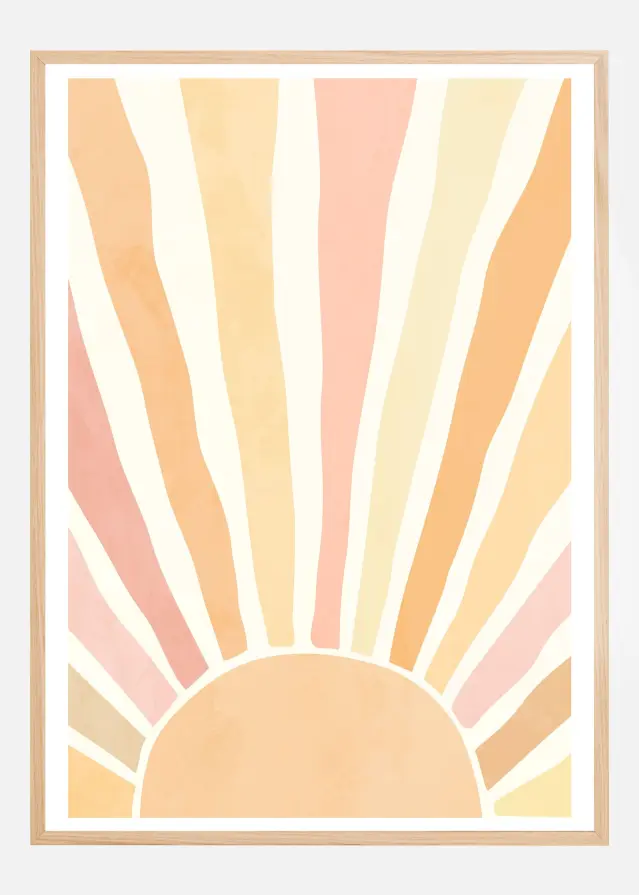 Bildverkstad Boho sunrise Poster