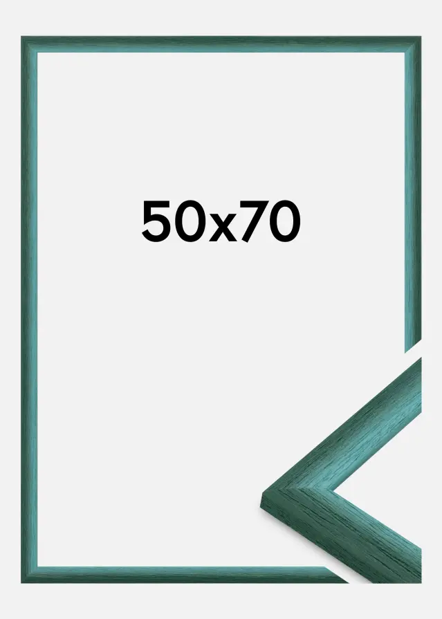 Jämtlands Ramfabrik Rahmen Cornwall Acrylglas Dunkelgrün 50x70 cm