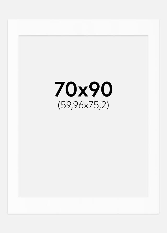 Artlink Passepartout Weiß Standard (weißer Kern) 70x90 cm (59,96x75,2)