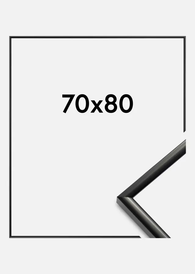 BGA Rahmen New Lifestyle Acrylglas Schwarz 70x80 cm