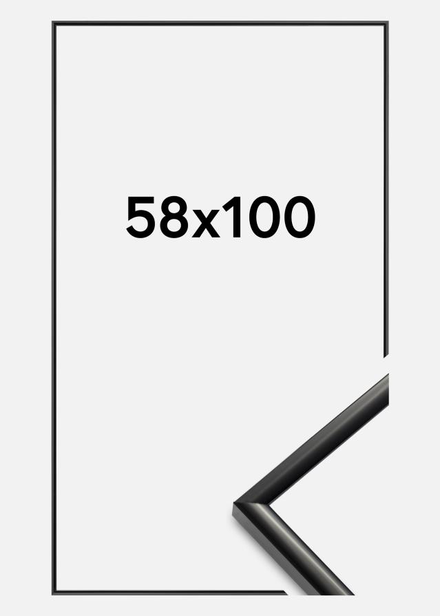 BGA Rahmen New Lifestyle Acrylglas Schwarz 58x100 cm