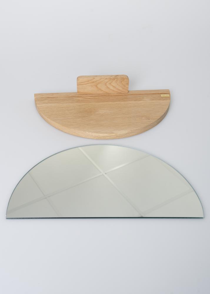 Hübsch Spiegel Half Circle Shelf 25x40 cm