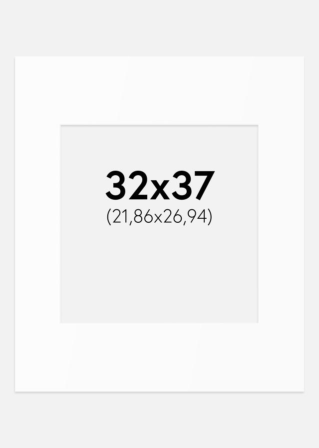 Artlink Passepartout Weiß Standard (weißer Kern) 32x37 cm (21,86x26,94)