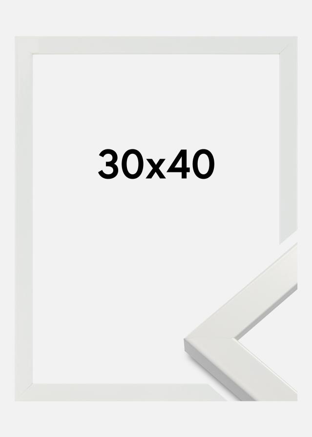 Galleri 1 Rahmen White Wood Glossy Acrylglas 30x40 cm