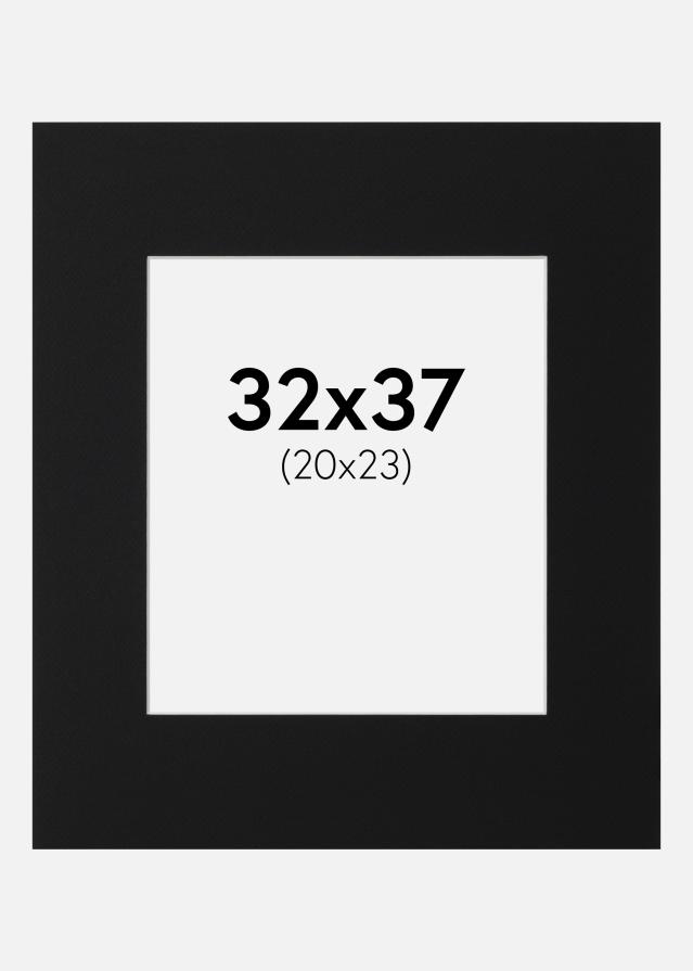 Artlink Passepartout Schwarz Standard (weißer Kern) 32x37 cm (20x23)