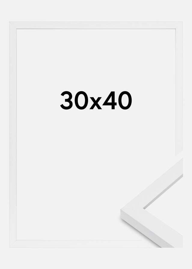BGA Rahmen Modern Acrylglas Weiß 30x40 cm