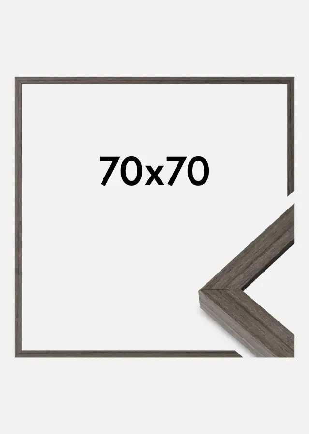 Mavanti Rahmen Hermes Acrylglas Grey Oak 70x70 cm