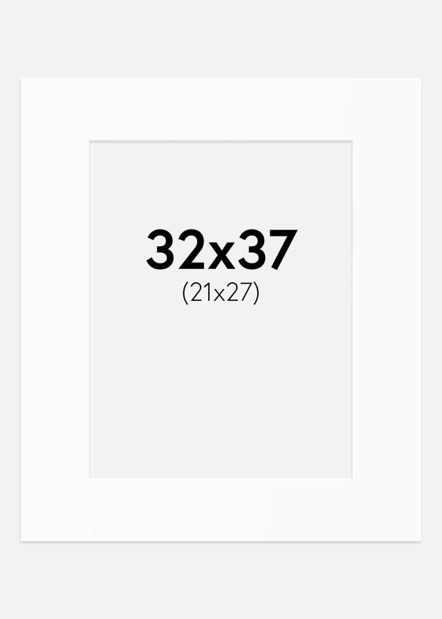 Artlink Passepartout Weiß Standard (weißer Kern) 32x37 cm (21x27)