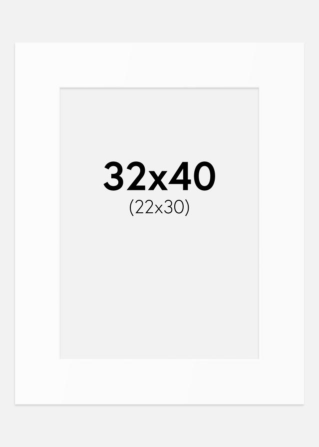 Artlink Passepartout Weiß Standard (weißer Kern) 32x40 cm (22x30)