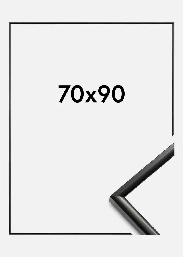 BGA Rahmen New Lifestyle Acrylglas Schwarz 70x90 cm