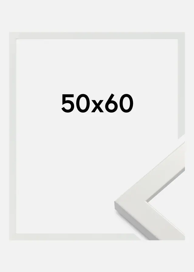 Galleri 1 Rahmen White Wood Glossy Acrylglas 50x60 cm