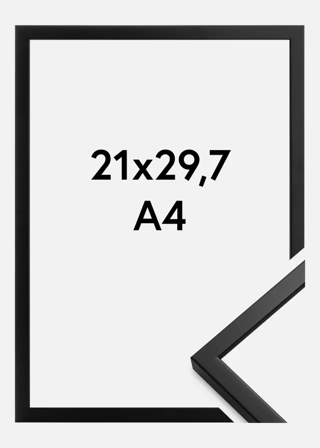 Estancia Rahmen Oslo Acrylglas Schwarz 21x29,7 cm (A4)