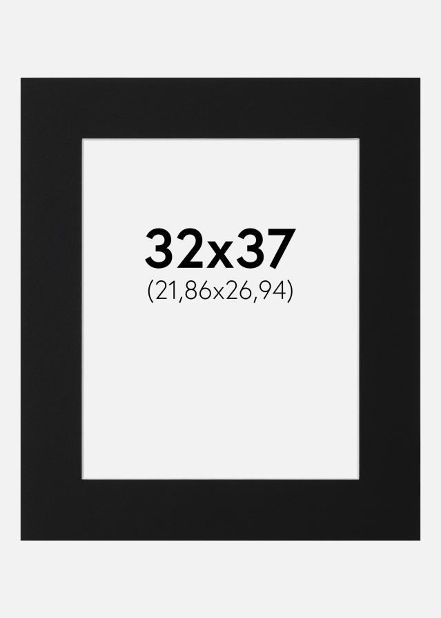 Artlink Passepartout Schwarz Standard (weißer Kern) 32x37 cm (21,86x26,94)