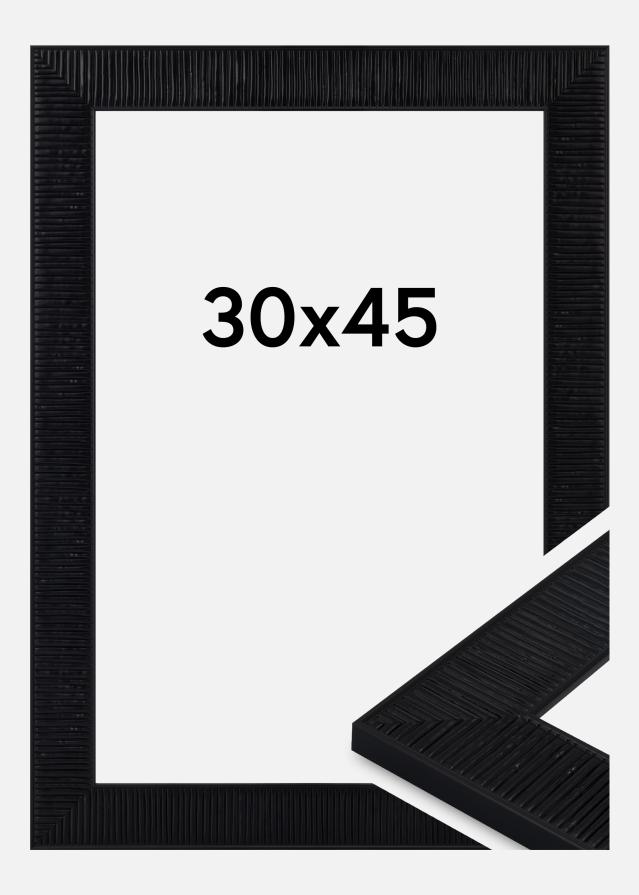 Jämtlands Ramfabrik Rahmen Lund Acrylglas Schwarz 30x45 cm