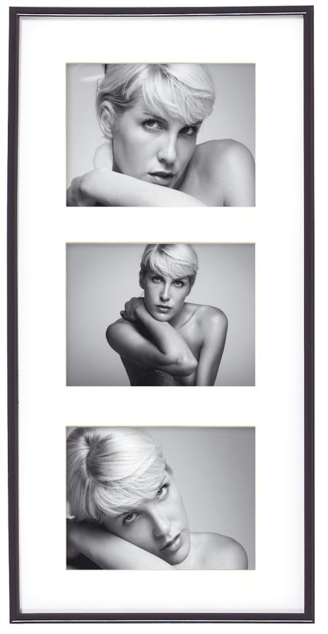 Walther Galeria Collage-Rahmen Acrylglas Schwarz - 3 Bilder (13x18 cm)