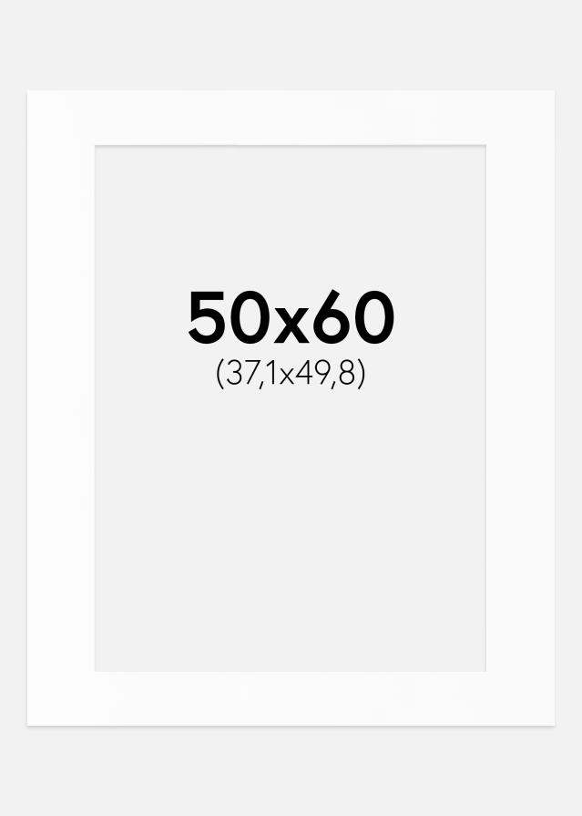 Artlink Passepartout Weiß Standard (weißer Kern) 50x60 cm (37,1x49,8)