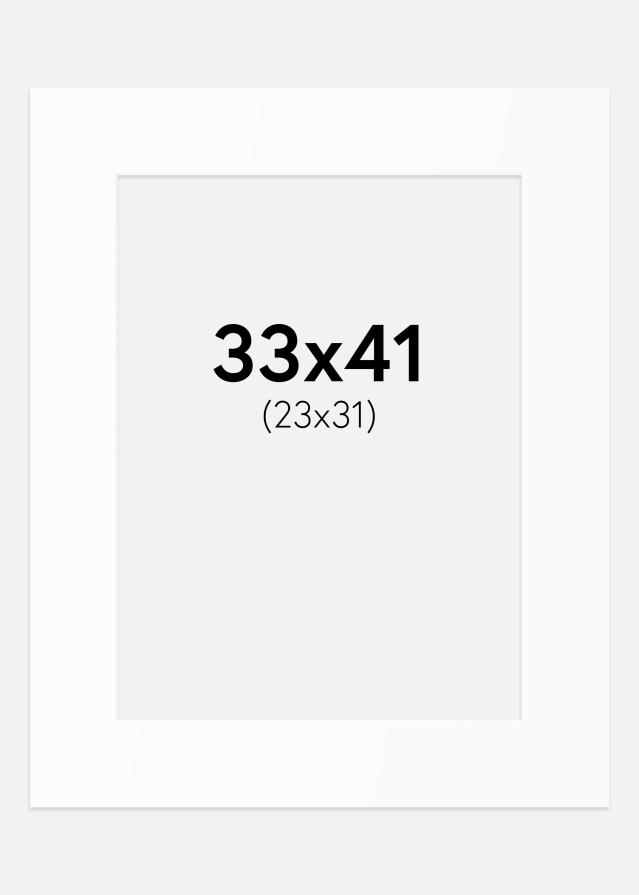 Artlink Passepartout Weiß Standard (weißer Kern) 33x41 cm (23x31)