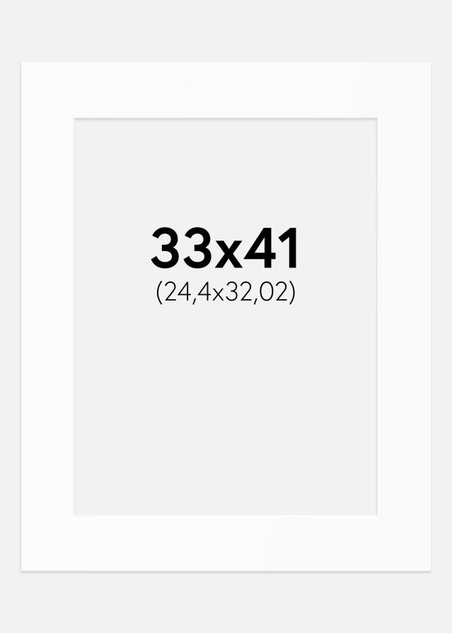 Artlink Passepartout Weiß Standard (weißer Kern) 33x41 cm (24,4x32,02)