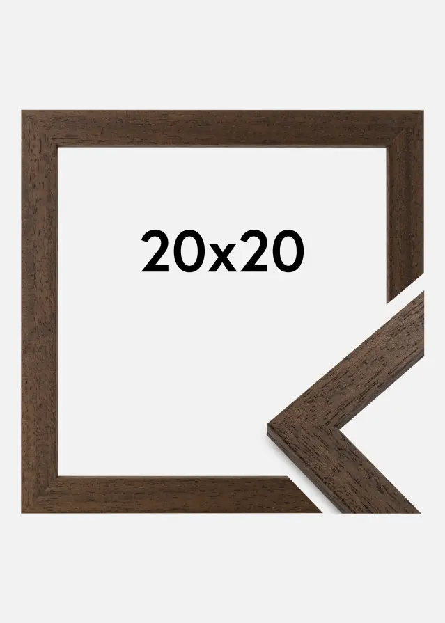 Galleri 1 Rahmen Brown Wood 20x20 cm
