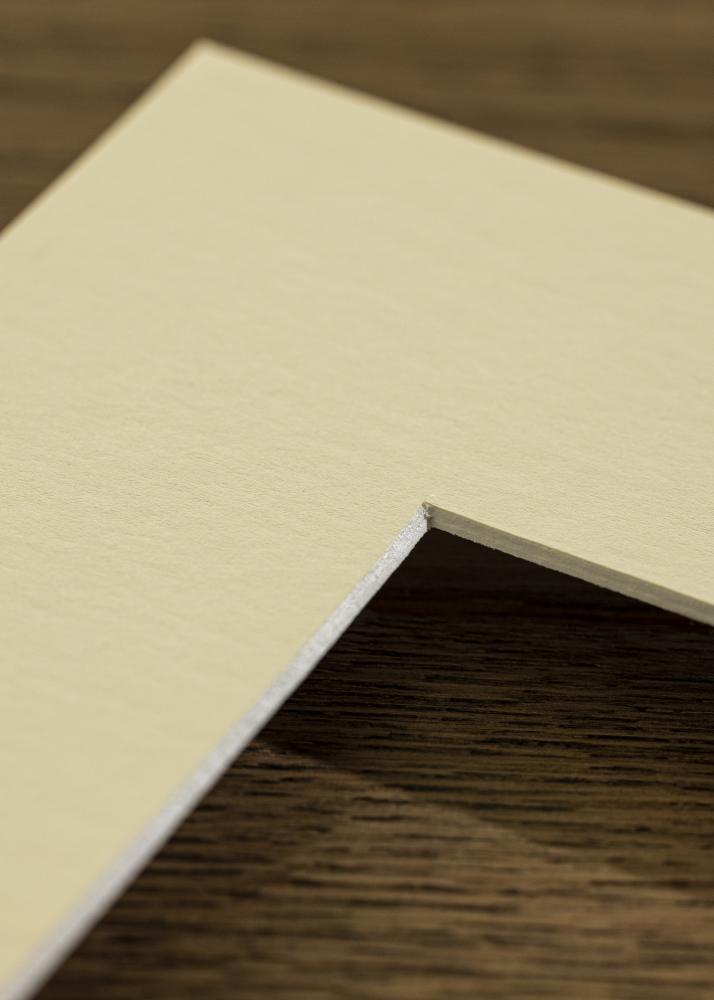 Konstlist Crescent Passepartout Antique White (weißer Kern) 13x18 cm (8x11,5)