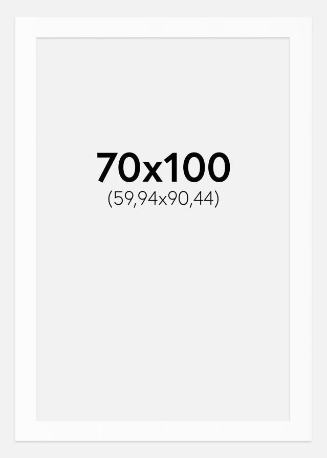 Artlink Passepartout Weiß Standard (weißer Kern) 70x100 cm (59,9x90,4)