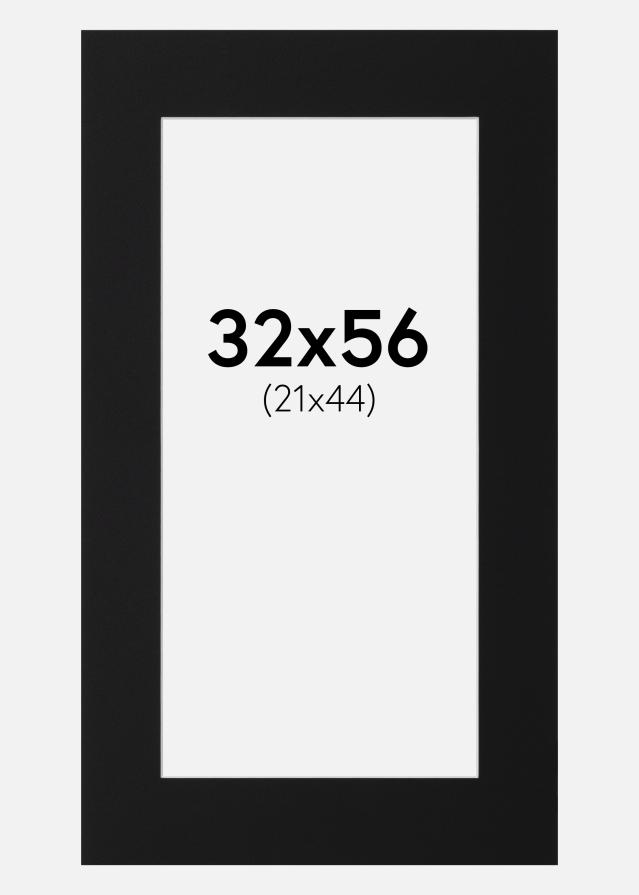 Artlink Passepartout Schwarz Standard (weißer Kern) 32x56 cm (21x44)