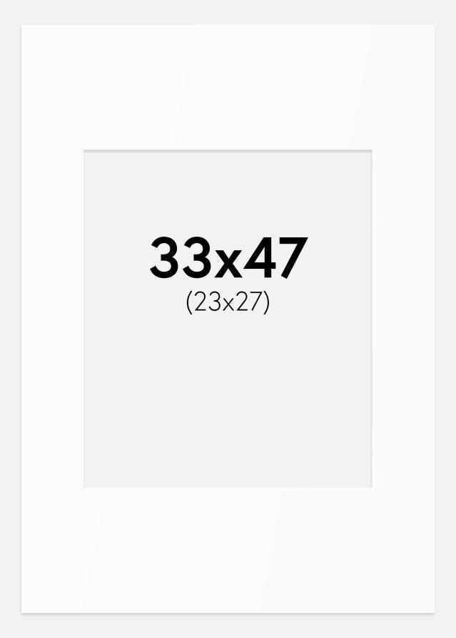 Artlink Passepartout Weiß Standard (weißer Kern) 33x47 cm (23x27)