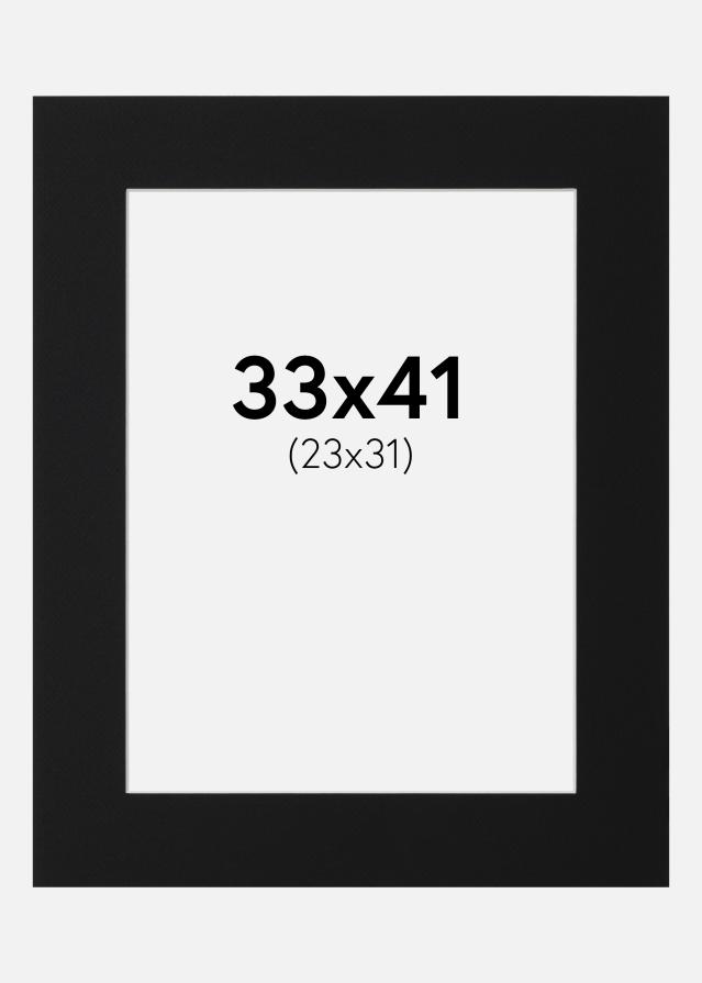 Artlink Passepartout Schwarz Standard (weißer Kern) 33x41 cm (23x31)