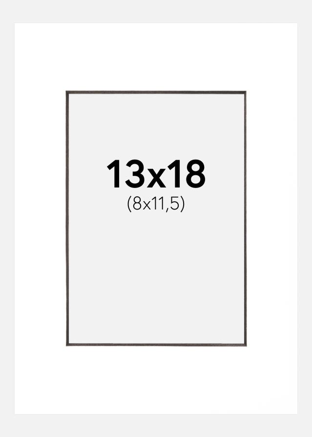 Galleri 1 Passepartout Weiß (schwarzer Kern) 13x18 cm (8x11,5 cm)