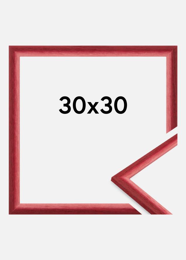 Jämtlands Ramfabrik Rahmen Cornwall Acrylglas Dunkelrot 30x30 cm