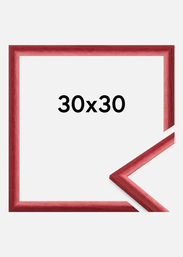 Jämtlands Ramfabrik Rahmen Cornwall Acrylglas Dunkelrot 30x30 cm