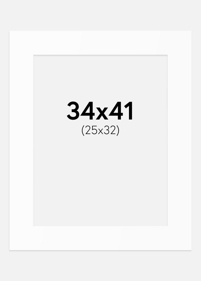 Artlink Passepartout Weiß Standard (weißer Kern) 34x41 cm (25x32)