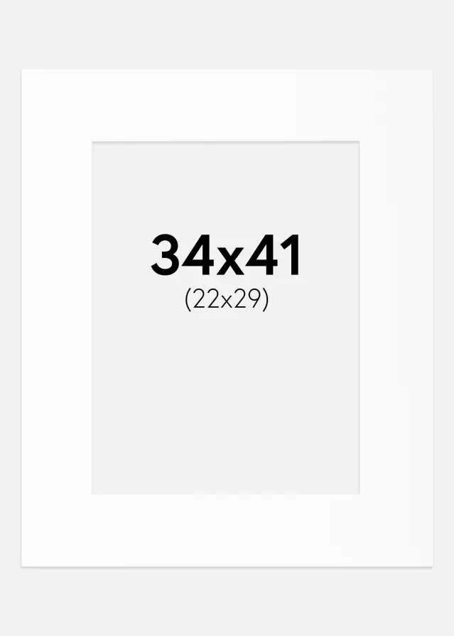 Artlink Passepartout Weiß Standard (weißer Kern) 34x41 cm (22x29)