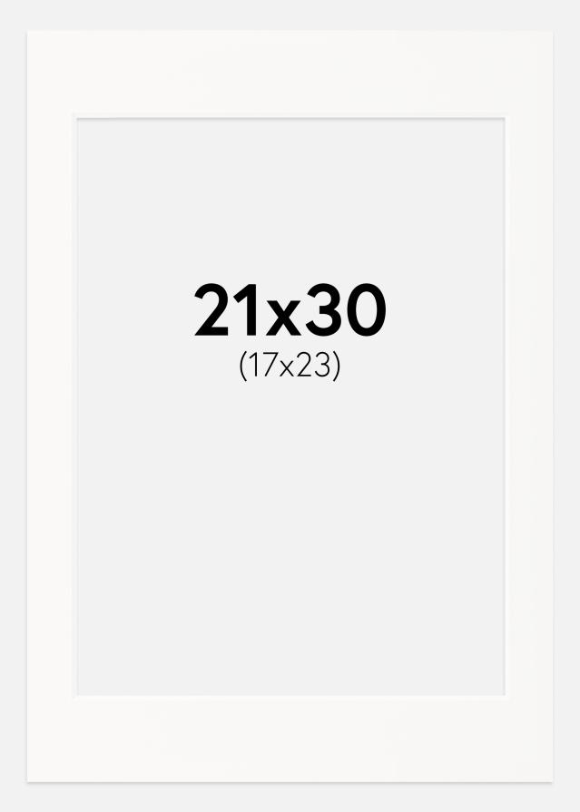 Galleri 1 Passepartout Offwhite (weißer Kern) 21x30 cm (17x23)